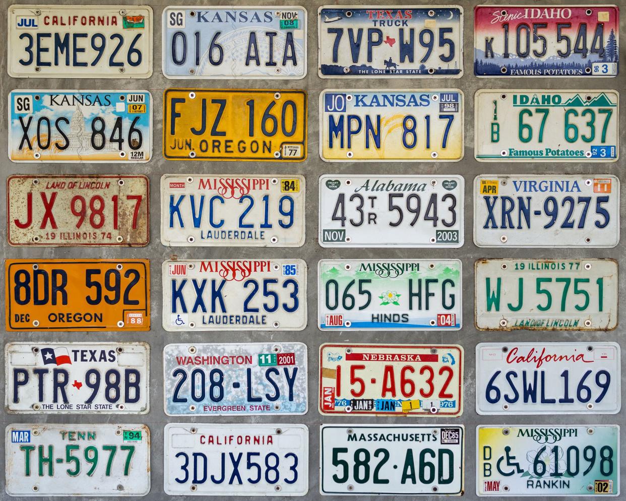 License plates