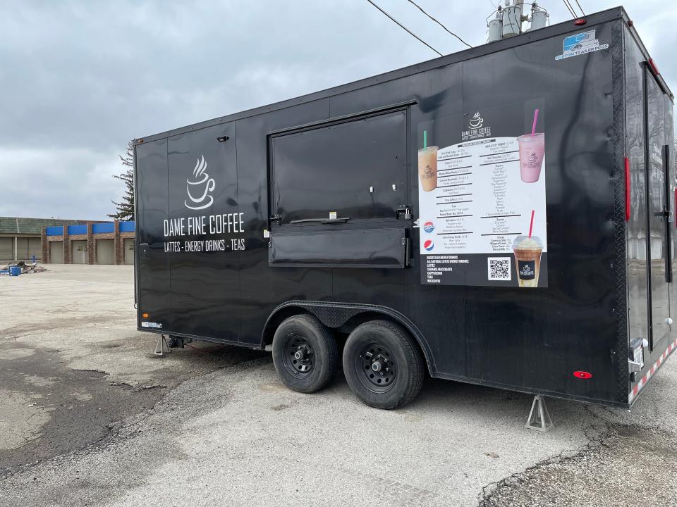 Dame Fine Coffee operates its trailer at 1819 N. Henderson St., site of the former Southard's Car Wash and the future Extreme Car Wash. The Monmouth-based company will open with a drive-through trailer, but will eventually move to a permanent drive-through structure.