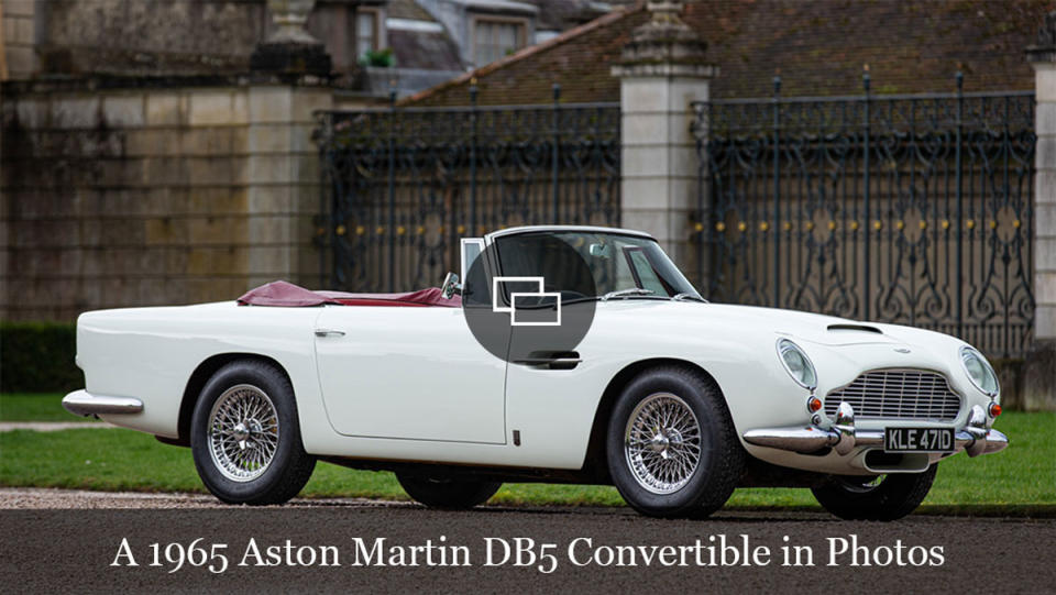 A 1965 Aston Martin DB5 Convertible.