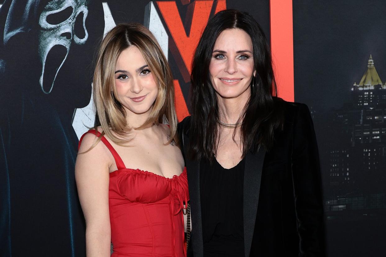 Coco Arquette and Courteney Cox attend the world premiere of Paramount's "Scream VI" at AMC Lincoln Square Theater