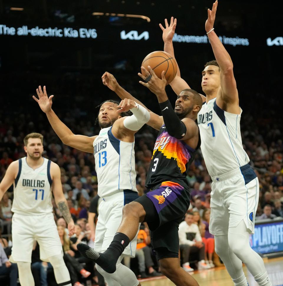 Does the Phoenix Suns' Chris Paul look 'shook' in the series against the Dallas Mavericks?