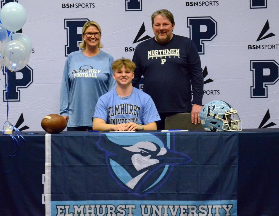 A two-year starter at quarterback for the Petoskey football team, Joe McCarthy will head to Elmhurst University in Elmhurst, Ill. to continue his football career.