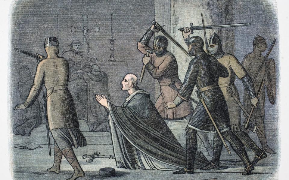 Murder of St Thomas Becket - Hulton Archive