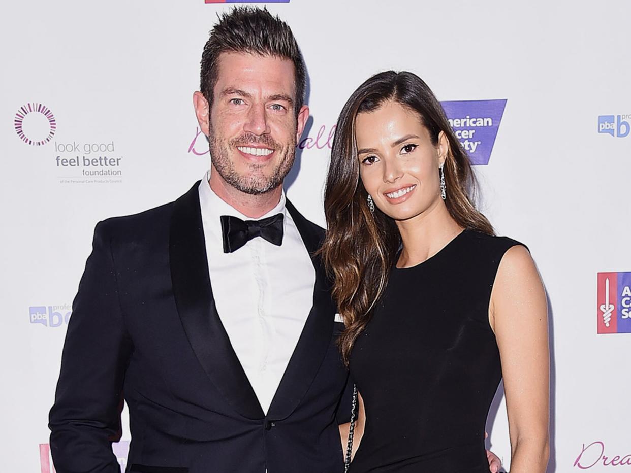 Jesse Palmer and model Emely Fardo attend the 2017 DreamBall To Benefit Look Good Feel Better at Cipriani 42nd Street on September 27, 2017 in New York City