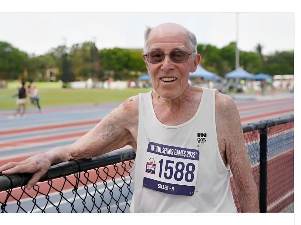 Mit über 90 Jahren nimmt Richard Soller immer noch an Sportveranstaltungen teil. - Copyright: Richard Soller