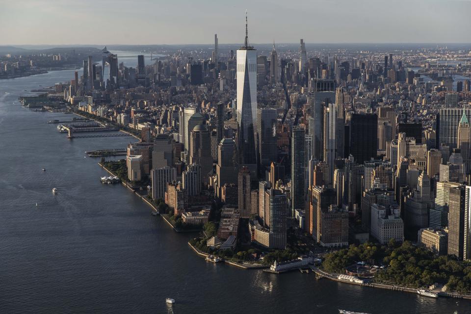 lower Manhattan in New York, U.S., on Thursday June 17, 2021. Photographer: Victor J. Blue/Bloomberg