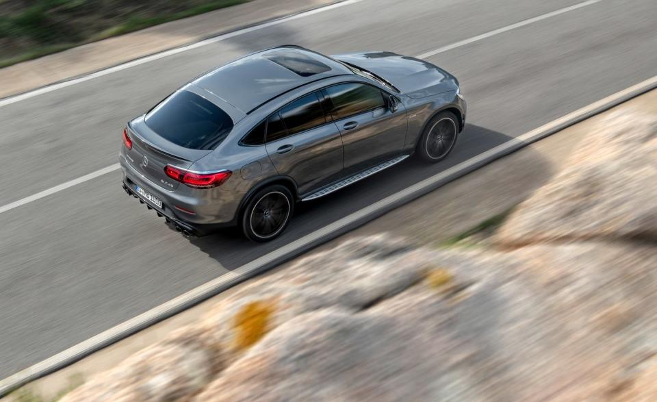 <p>2020 Mercedes-AMG GLC43 coupe</p>