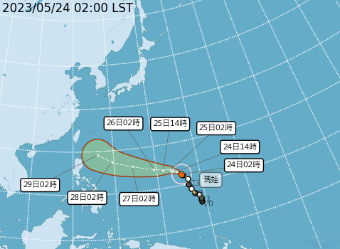 颱風路徑／氣象局提供