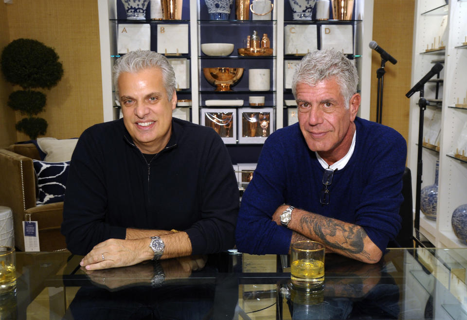 While chef Eric Ripert isn't sure whether his or late friend Anthony Bourdain's Vichyssoise recipe is best, the Le Bernardin chef says the most important thing when making the soup is not to over-blend. (Photo: Owen Hoffmann/Patrick McMullan via Getty Images)