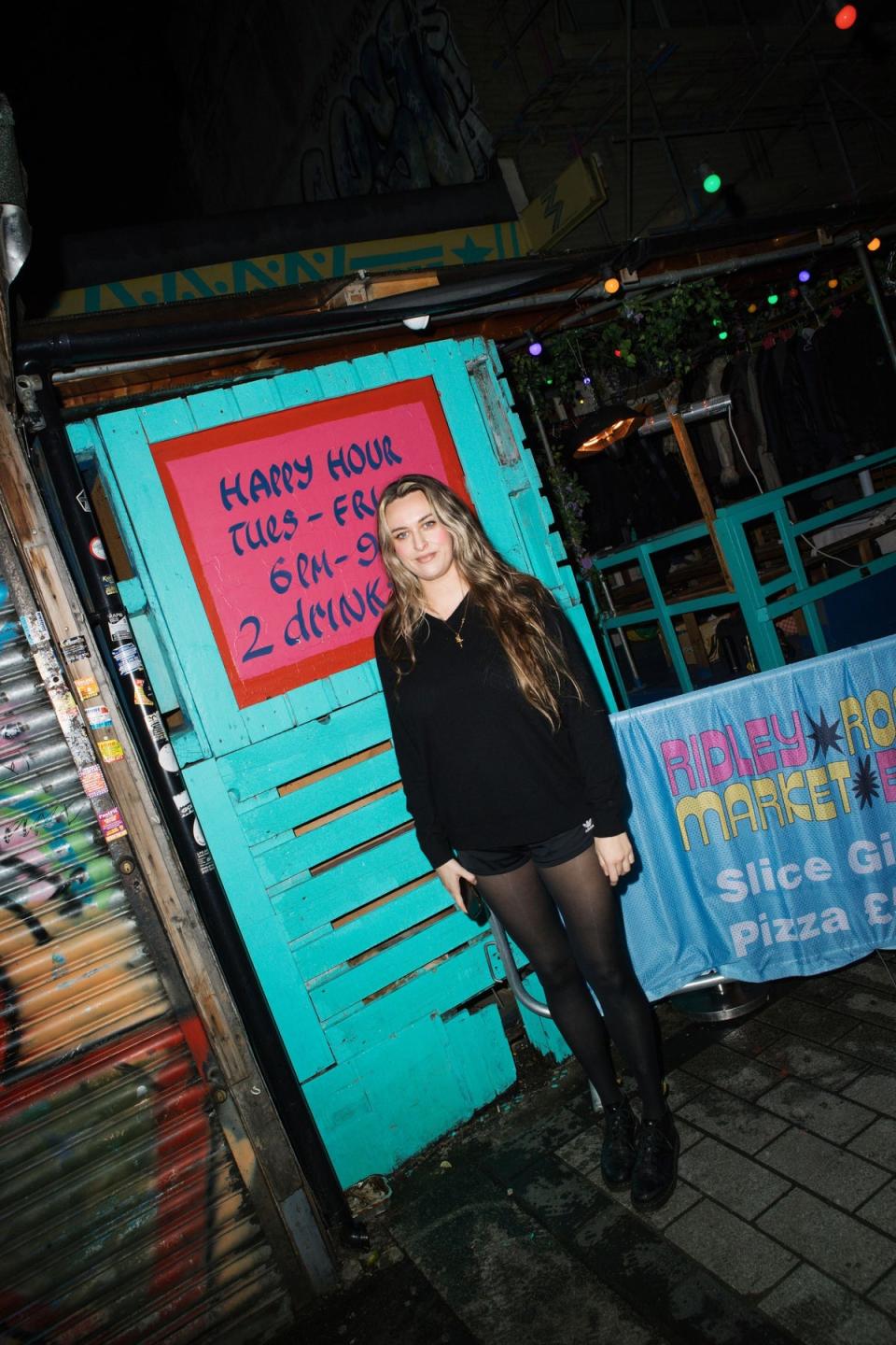 Faye at Ridley Road Market Bar (ES Magazine)