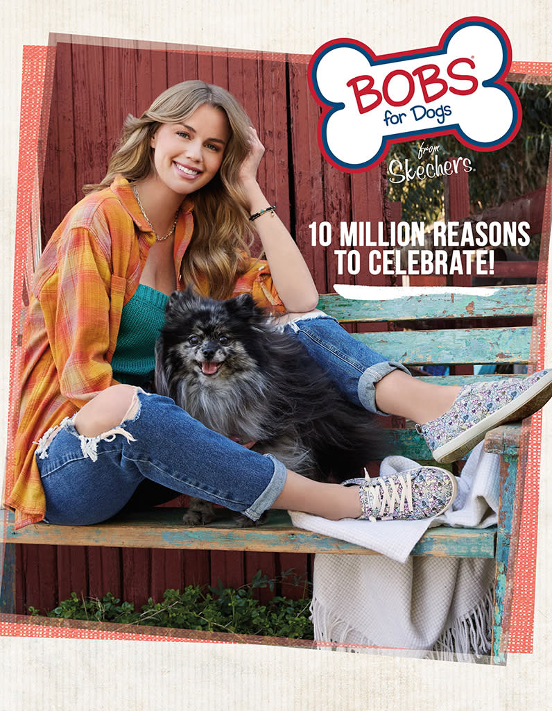 Skechers, pet charity. Bobs for dogs