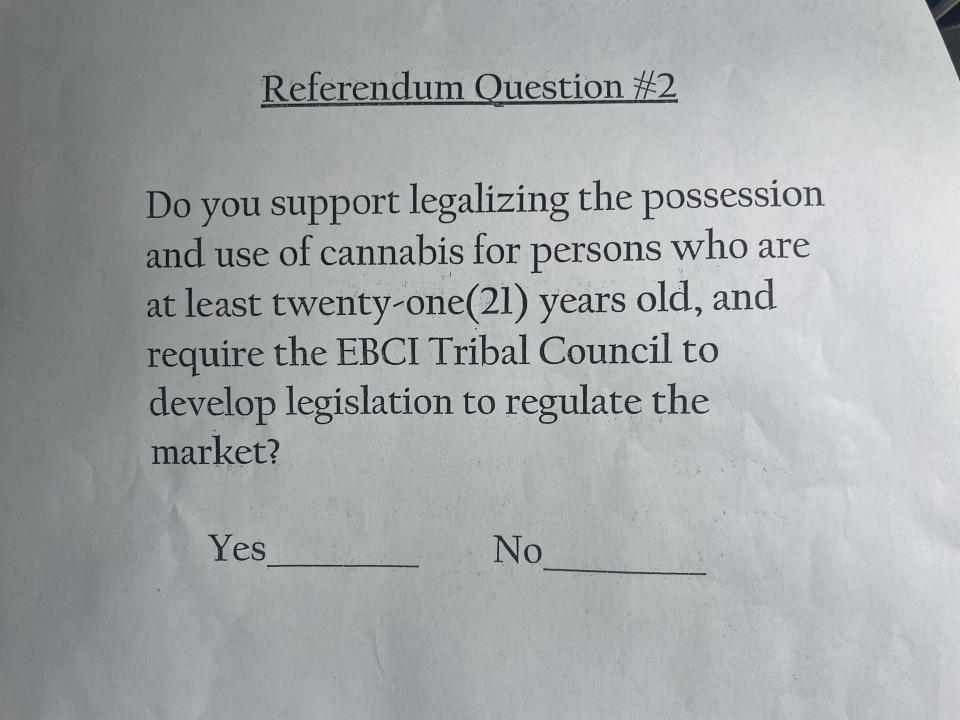 A historic vote will take place Thursday that could legalize the possession and use of marijuana in part of western North Carolina. The Eastern Band of Cherokee Indians just west of Waynesville will go to the polls to vote this week.