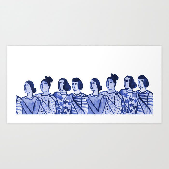 <p><strong>Society6</strong></p><p>society6.com</p><p><strong>$15.19</strong></p><p>Your sister-in-law who loves doing everything she can to support other women will <em>love</em> putting this beautiful piece of art on display in her home. It's not just beautiful—it's meaningful and shows you really get her, too.</p>