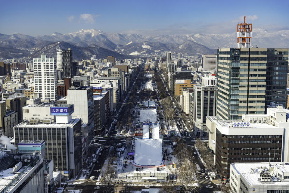 Hokkaido, Japan cityscape