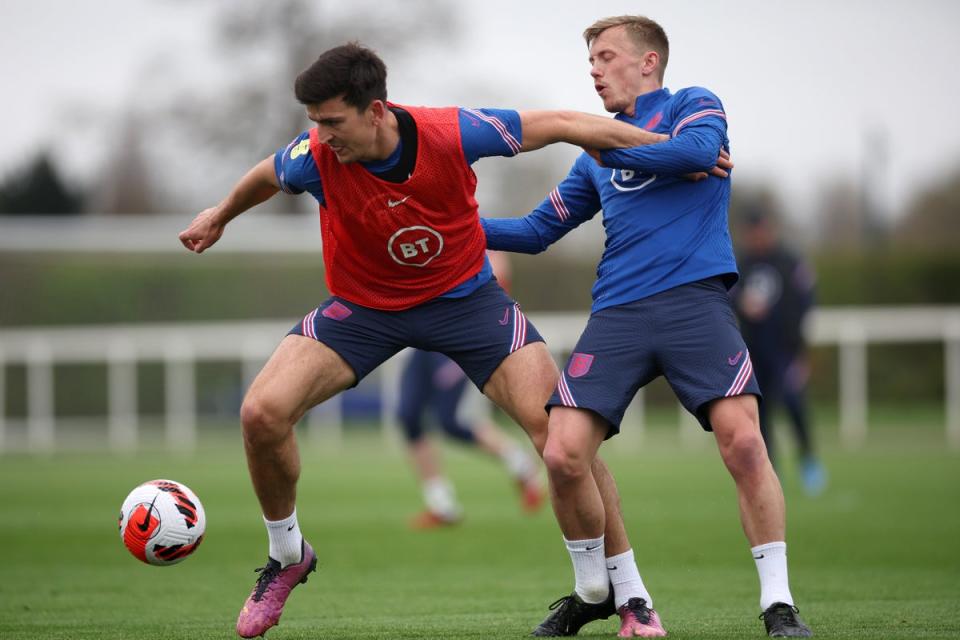 England internationals Harry Maguire and James Ward-Prowse will soon complete their moves to West Ham (The FA via Getty Images)