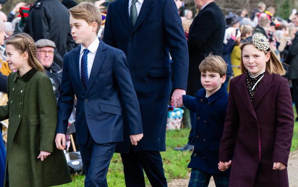 The royal children: Princess Charlotte, Prince George, Prince Louis and Mia Tindall