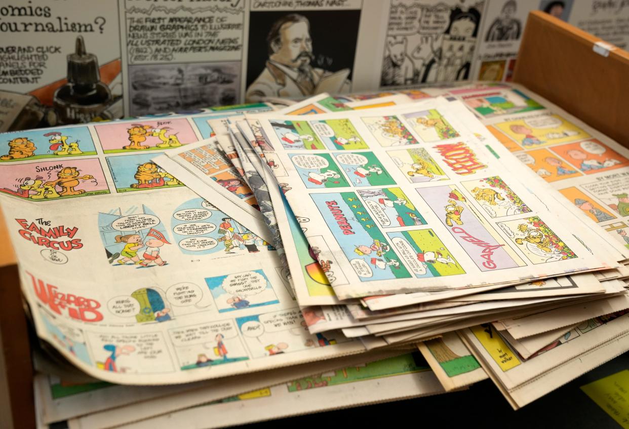The Billy Ireland Cartoon Library & Museum's mission is to develop a comprehensive research collection documenting American printed cartoon art, to organize the materials, and to provide access to these resources. Current holdings include more than: 300,000 original cartoons, 45,000 books, 67,000 serials and comic books, 6,300 boxes of archival materials and 2.5 million comic strip clippings.