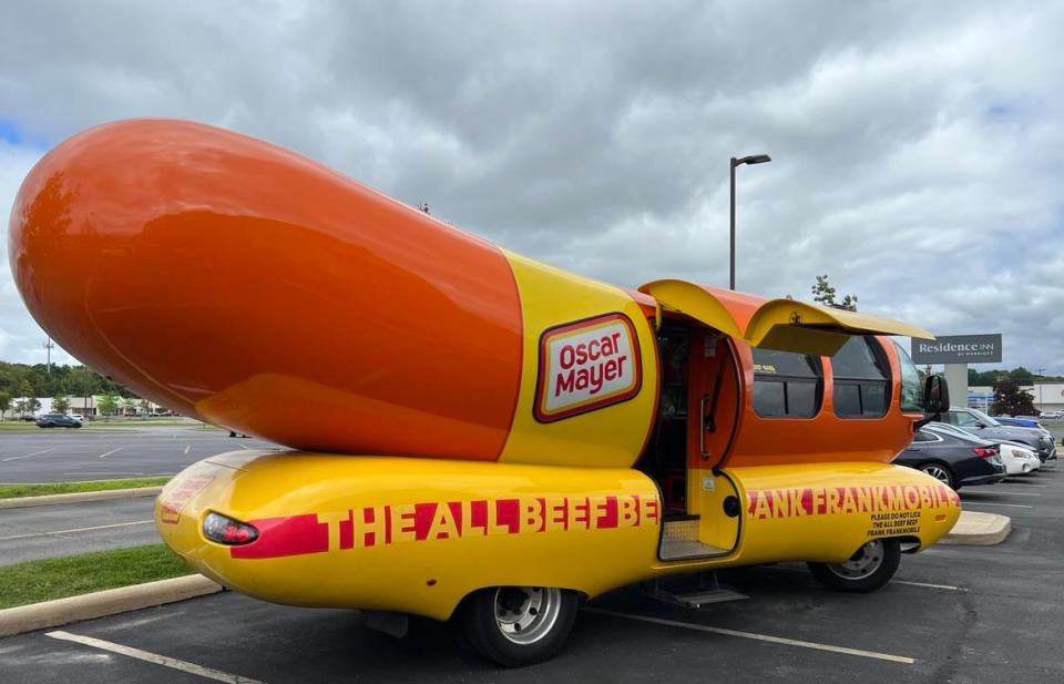 The Oscar Mayer Frankmobile will be in downtown Canton from 5 to 9 p.m. at Centennial Plaza during First Friday activities.