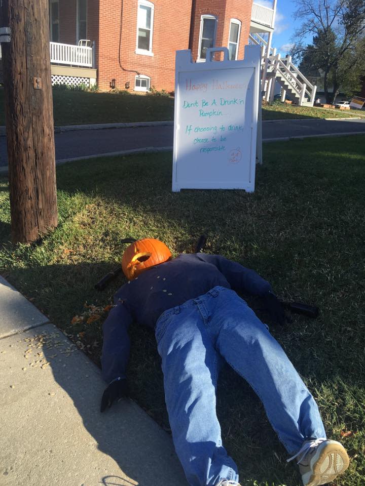 Halloween decorations at Millersville University.