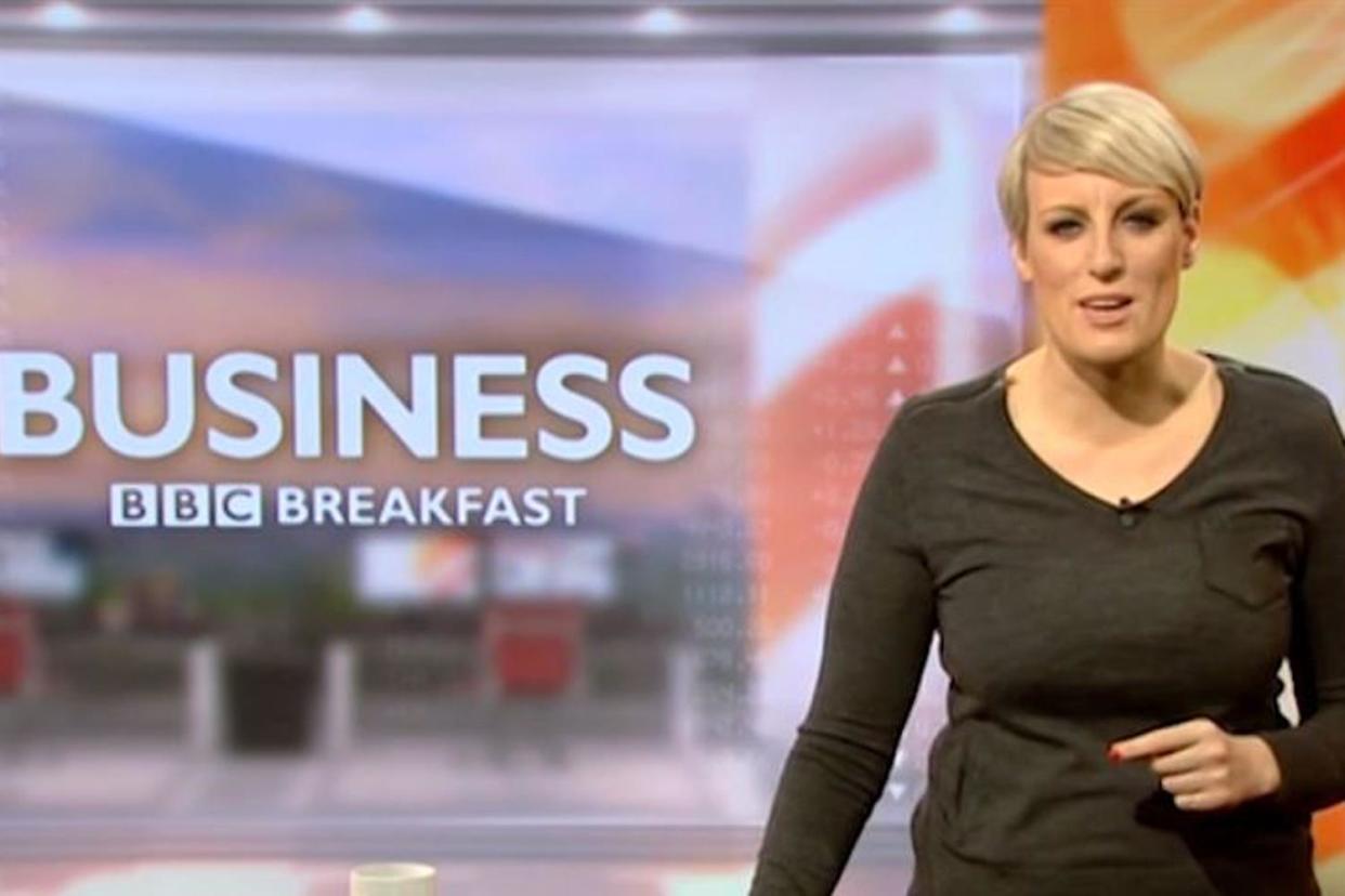 Congrats: Presenter Steph McGovern: BBC