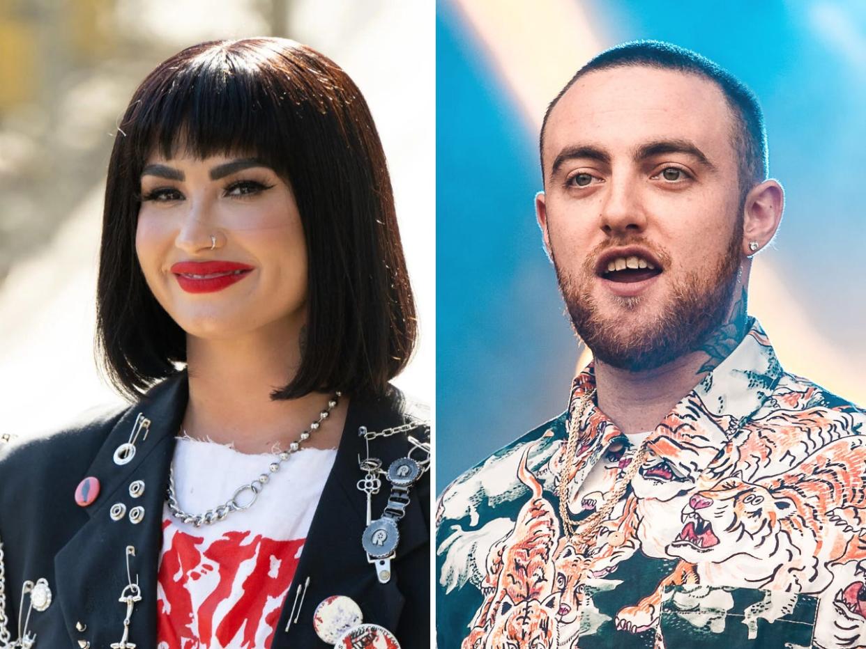 Demi Lovato and Mac Miller