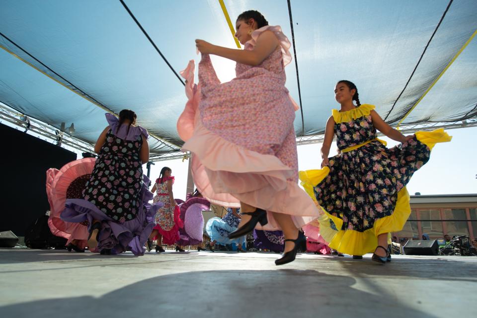 Dancers with La Negra perform in what is now known as Fiesta Topeka in 2022
