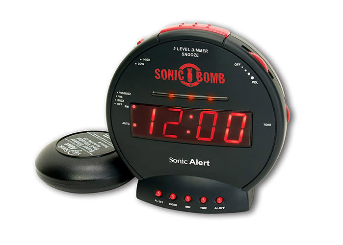 Sonic Bomb Extra-Loud Dual Alarm Clock. (Photo: Amazon)