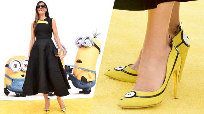 Sandra Bullock Minions shoes