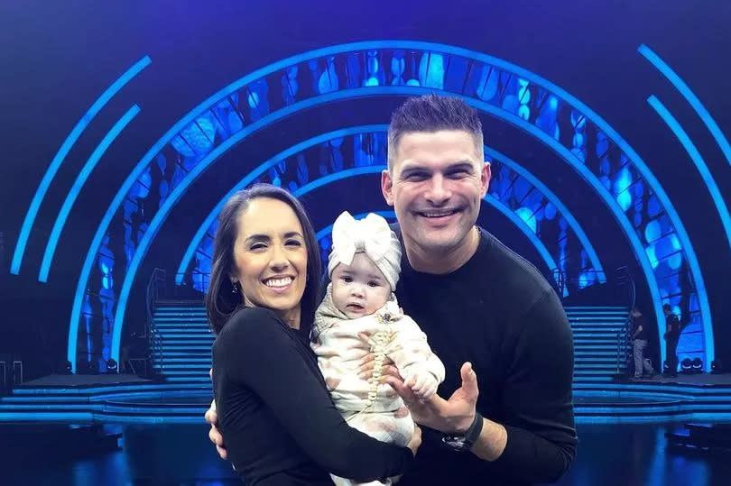 Janette and Aljaz took their daughter to the Strictly studios where they were both professional dancers