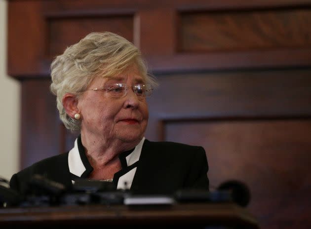 Alabama Gov. Kay Ivey (R), who was vaccinated in December, threw some shade at Fox News and other right-wing media outlets for providing misinformation about the coronavirus vaccines. (Photo: Marvin Gentry via Reuters)