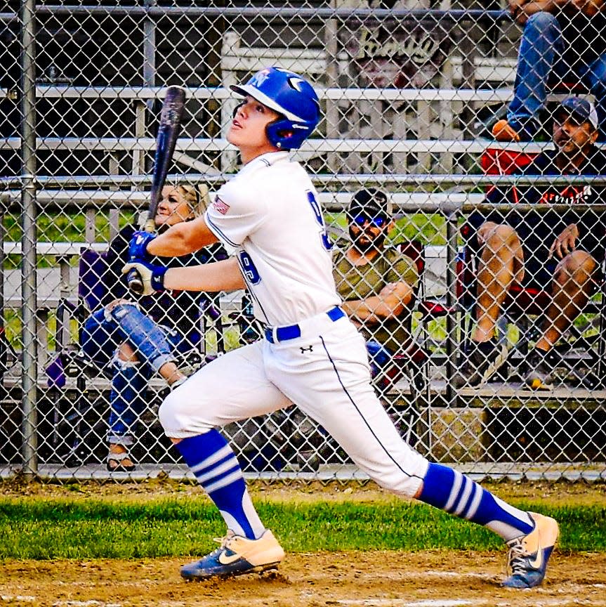 Spencer Hansen had a productive senior season to finish off his record-breaking career for the Colo-NESCO baseball team in 2023.