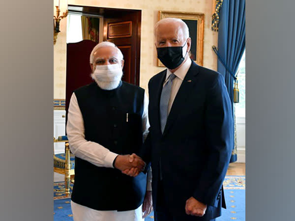 President Joe Biden with Prime Minister Narendra Modi