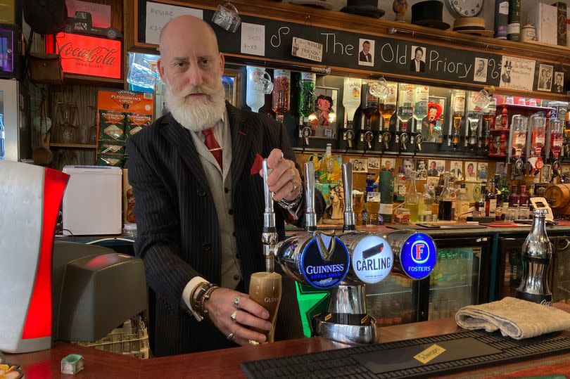 Carl Hodgetts, manager of the Old Priory pub in Dudley