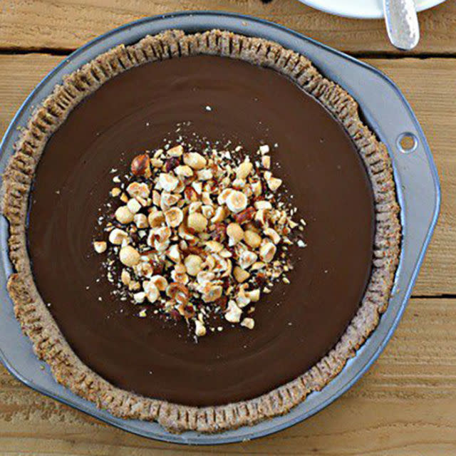 <p>With a hazelnut crust and rich, decadent center, no one will be able to have just one slice.</p><p><strong>Get the recipe at <a rel="nofollow noopener" href="http://www.everydaymaven.com/2014/paleo-chocolate-pudding-pie/" target="_blank" data-ylk="slk:Everyday Maven;elm:context_link;itc:0;sec:content-canvas" class="link ">Everyday Maven</a>. </strong></p>