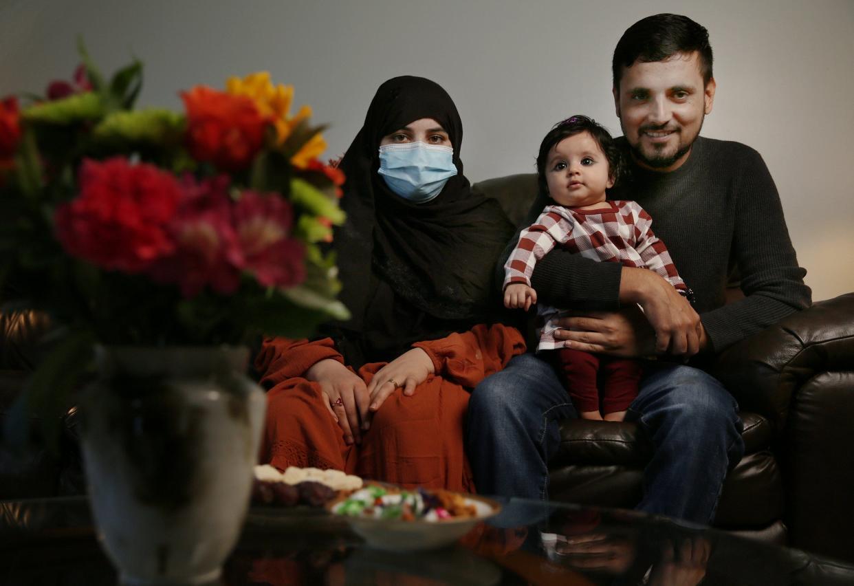 Kaihan, who was an Afghan Army helicopter pilot and a combat interpreter for U.S. forces, is now living in a Beaches apartment with his wife Shamila and their daughter Dunya, who was born aboard a U.S. C-130 aircraft as it evacuated them from their home country. The family is not publicizing its last name to protect relatives in Afghanistan who are being hunted by the Taliban.