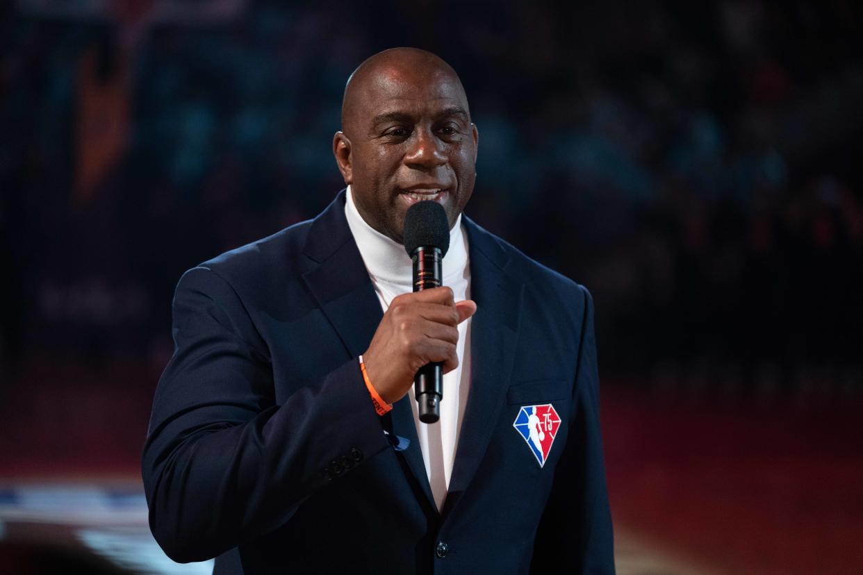 Former Lakers star Magic Johnson