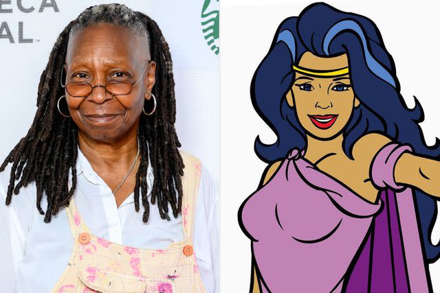 <p>Roy Rochlin/Getty; Alamy</p> Whoopi Goldberg voiced Gaia on Captain Planet