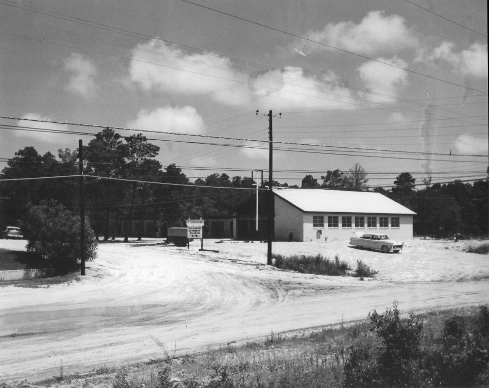 The intersection of Ferry Road and Meigs Drive in Shalimar is seen in the 1960s. The town will celebrate its 75th anniversary on Saturday.