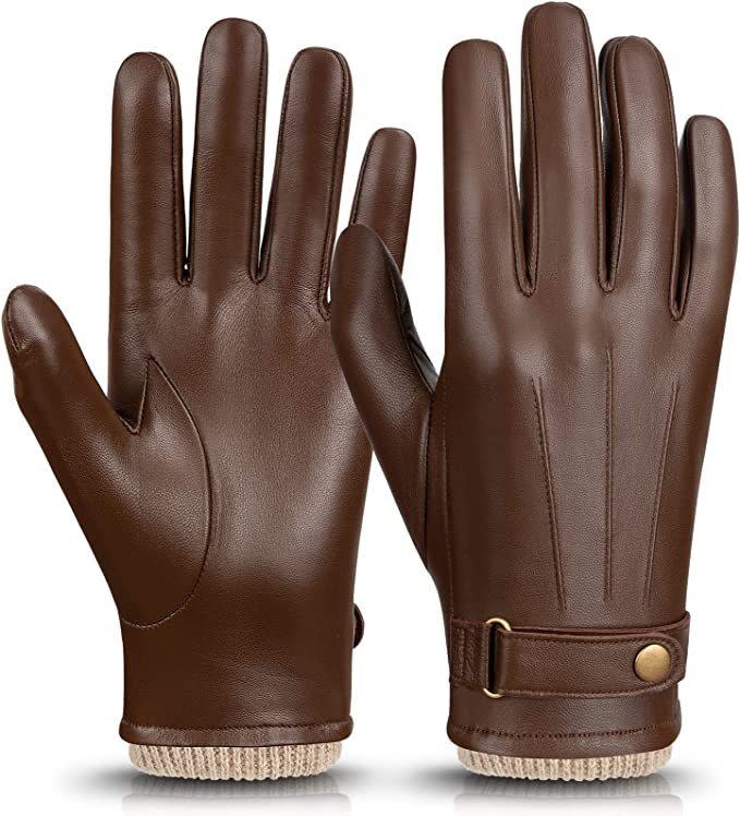 Made from 100% Italian nappa leather in brown and black with a warm cashmere lining, these driving gloves are super sharp. They're windproof and water-resistant, with an adjustable clasp and touchscreen capabilities on all fingertips. These come in men's sizes M-XL.Promising review: 