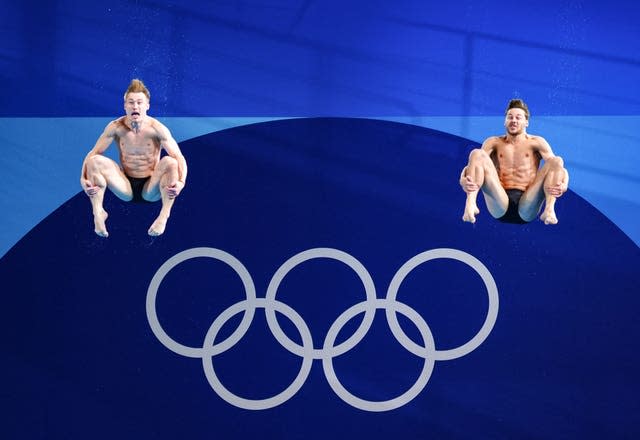 Jack Laugher and Anthony Harding diving