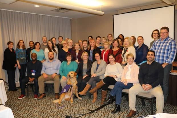 Some members of the Probation Officers Association of Ontario. The association decided to launch a research project into the province's first Black probation officer. The project is on-going as the association uncovers new information about Lew Taylor, who was born in Windsor.  (submitted by Chris Podolinksy - image credit)