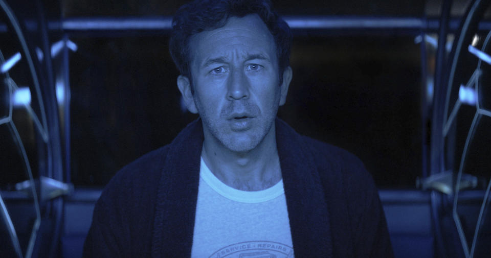 This image released by Apple TV+ shows Chris O’Dowd in a scene from "The Big Door Prize." (Apple TV+ via AP)