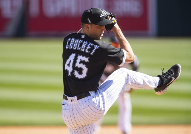 Garrett Crochet records strikeout in 2022 spring training debut