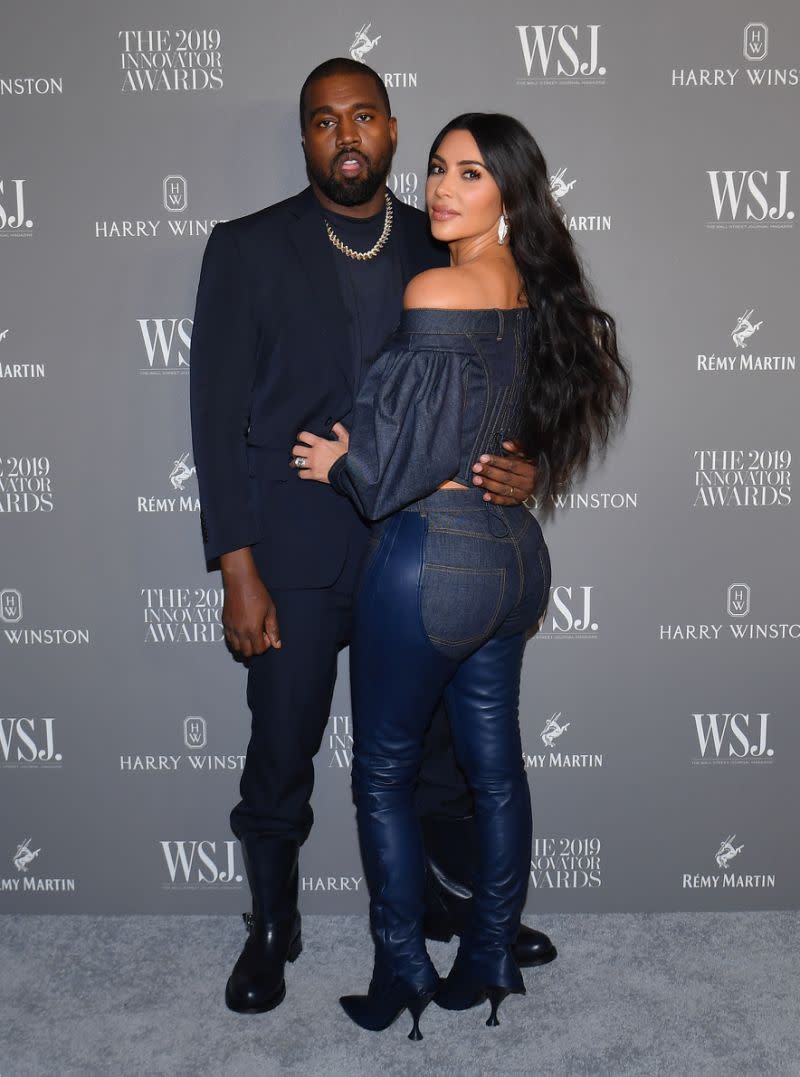 Kim Kardashian West (rechts) und Kanye West bei den Innovator Awards des WSJ Magazin 2019. [Foto: Getty]