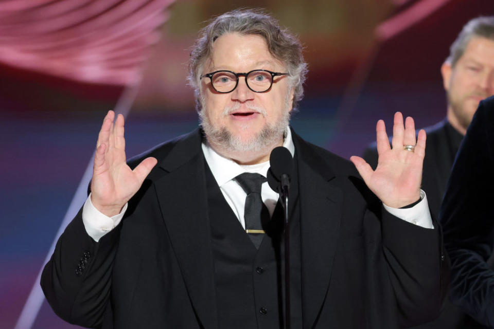 Guillermo del Toro accepts the Best Animated Feature award.
