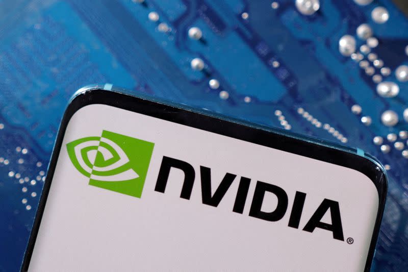 FILE PHOTO: Illustration shows NVIDIA logo