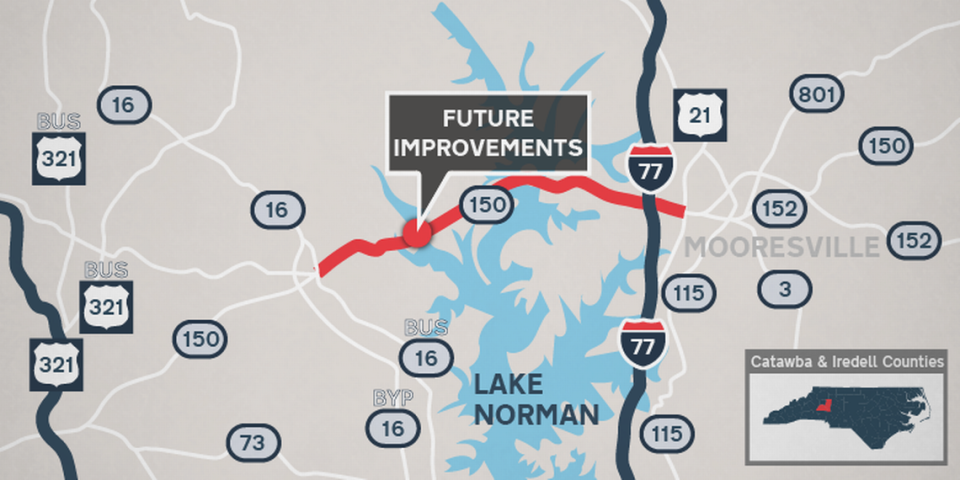 State highway officials have accelerated the planned start of widening notoriously congested N.C. 150 in the Lake Norman area, Mooresville town commissioner Tommy DeWeese said Friday, July 26, 2024.
