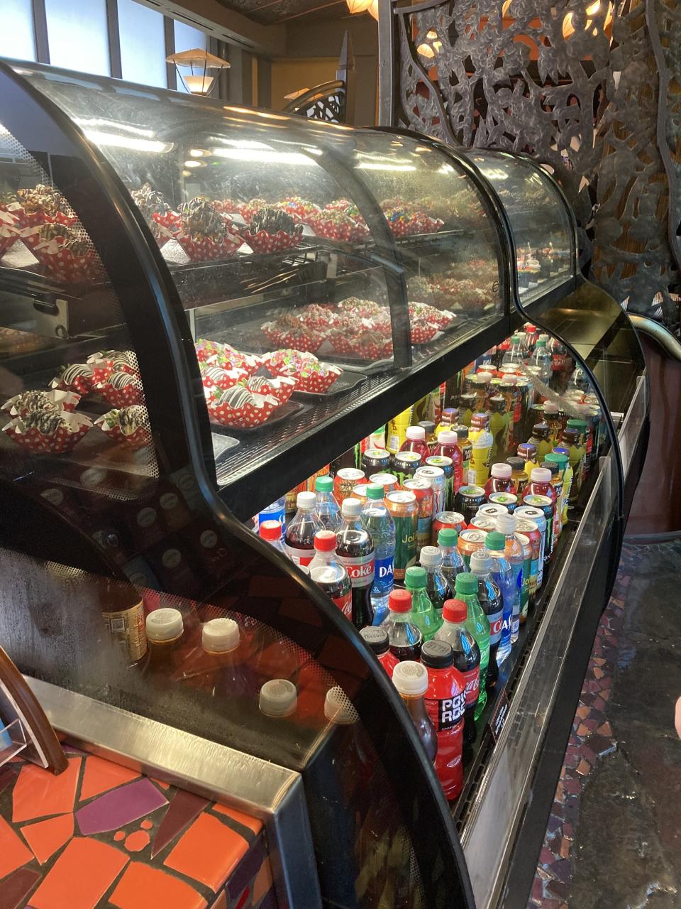 a bakery display window