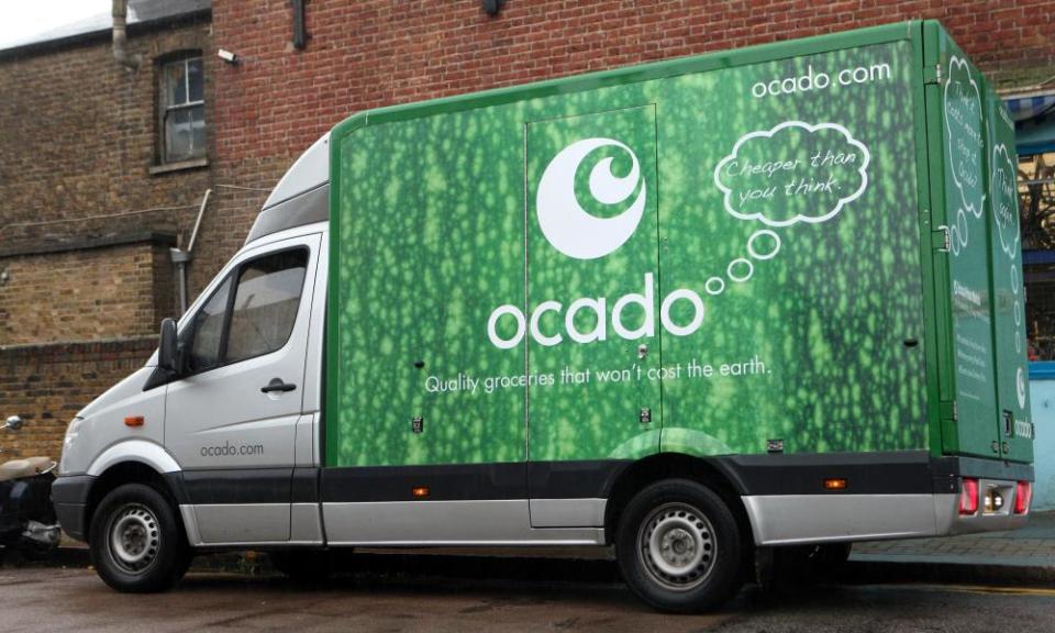 Ocado home delivery van