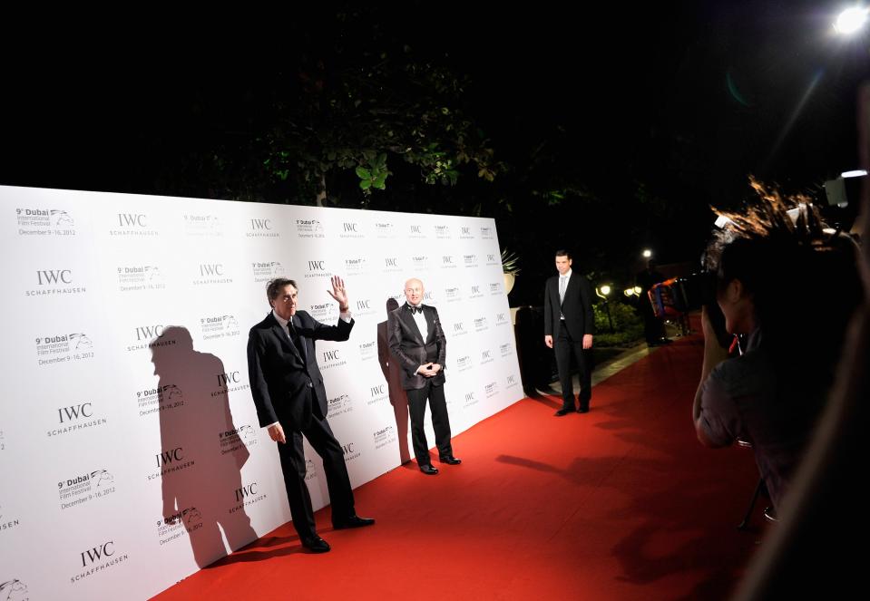 DUBAI, UNITED ARAB EMIRATES - DECEMBER 10: Singer Bryan Ferry attends the Dubai International Film Festival and IWC Schaffhausen Filmmaker Award Gala Dinner and Ceremony at the One and Only Mirage Hotel on December 10, 2012 in Dubai, United Arab Emirates. (Photo by Gareth Cattermole/Getty Images for DIFF)